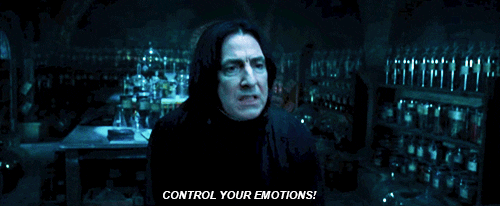 Snape in the potions classroom saying 
