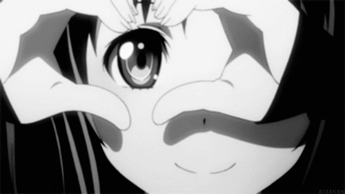 Anime anime nature black and white GIF  Find on GIFER