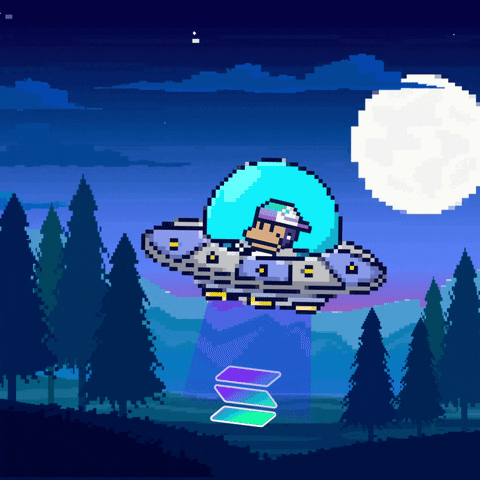 To The Moon Pixel GIF by BigBrains