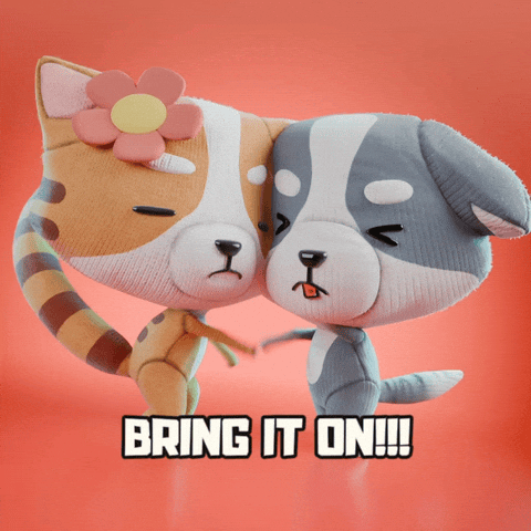 Come On Fighting GIF by The Plooshies