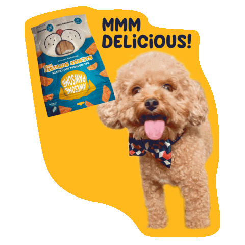 Happy Dog Food Sticker by Awesome Pawsome Treats