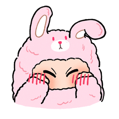 Rabbit Love Sticker by OHKU