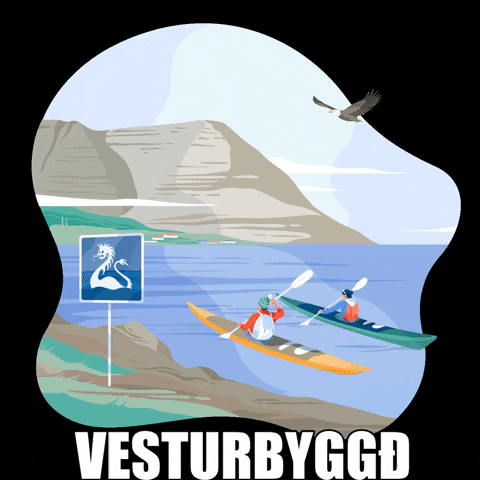 vesturbyggd monster eagle kayak orn GIF