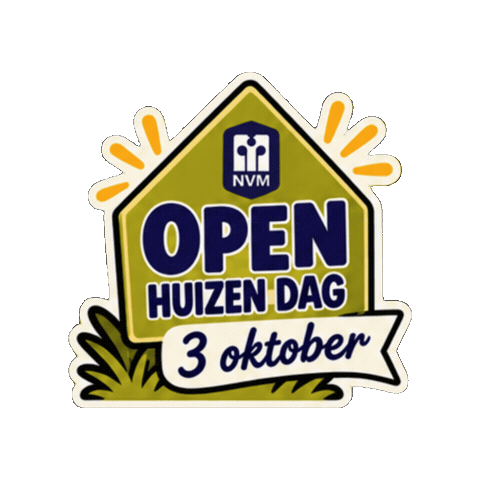 Openhuis Sticker by StinseMaat makelaardij