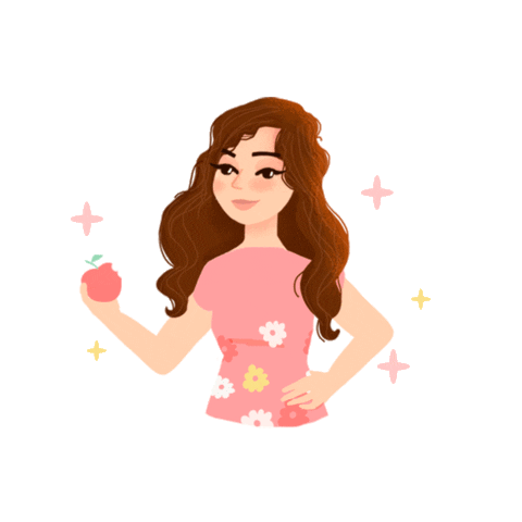 Apple Sticker by Nutricionista Katherine