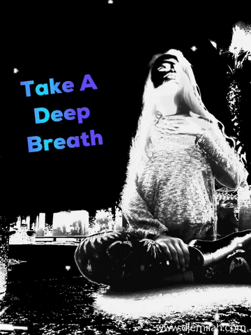 Breathe Deep Breath GIF by Djemilah Birnie