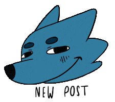 Look Post Sticker by Blue wolf