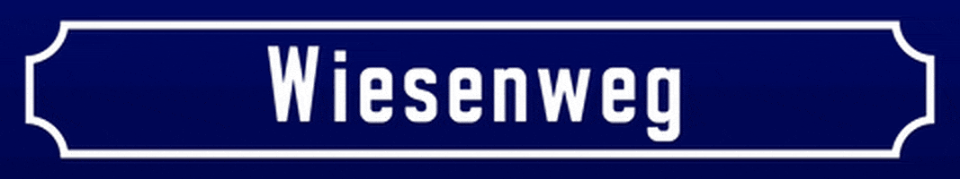 Straßenschild Wiesenweg GIF by Lulububu Software GmbH