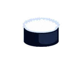 Sushi Gunkan Sticker by Sashimi Social