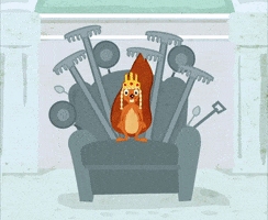 theGoodEvil game of thrones squirrel throne thegoodevil GIF