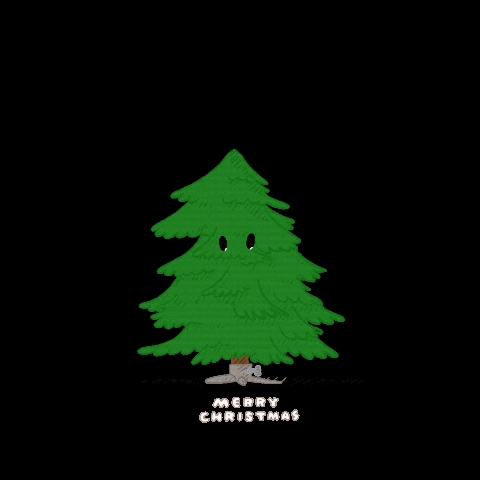 alle024gg christmas snow star tree GIF