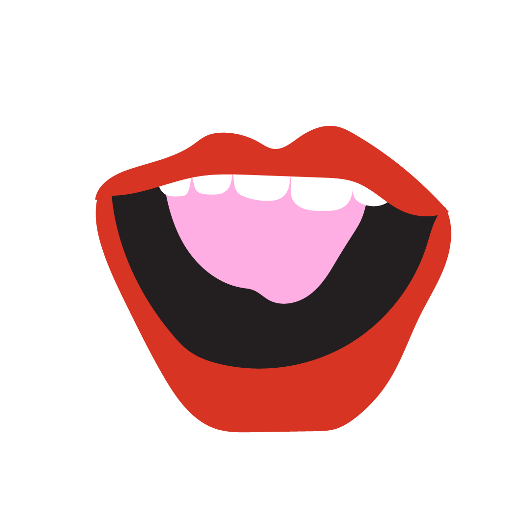 Grown Up Lips Sticker by brigitta martiana