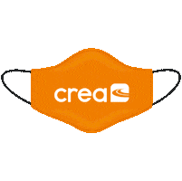 Orange Corona Sticker by CREA Werbeagentur