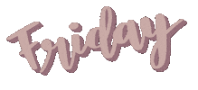 Friday Lettering Sticker