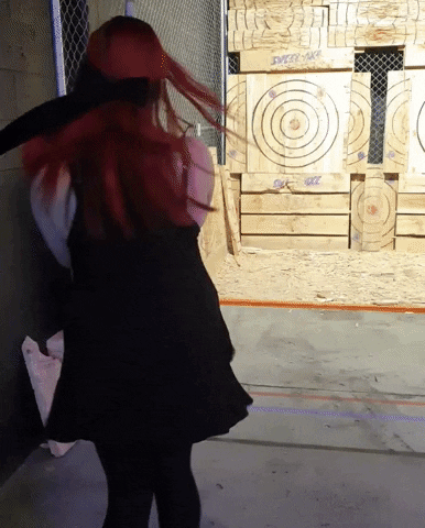 Winner Victory GIF by Sweet Axe Throwing Co.