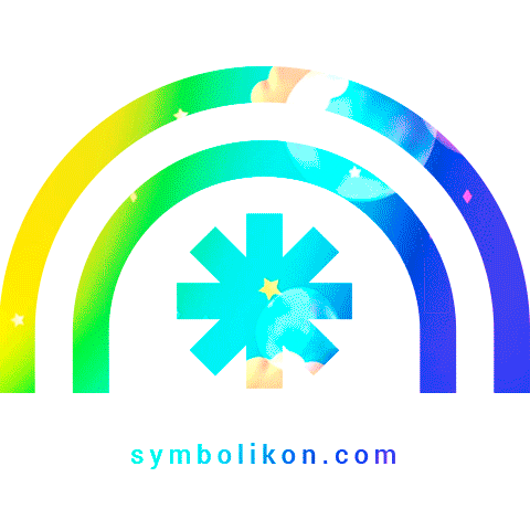 Happy Rainbow Sticker by Symbolikon