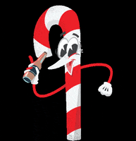 Drunk Candy Cane GIF by 12 Barz of Christmas