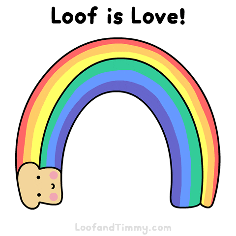 loofandtimmy love rainbow gay lgbt GIF