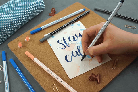 Lettering Stay Home GIF by STABILO - Find & Share on GIPHY