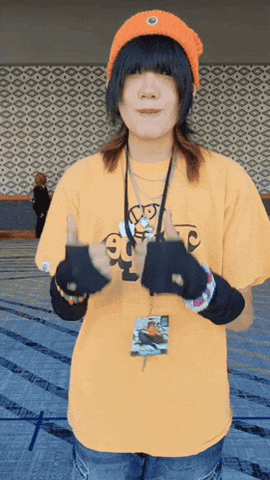 Orange Thumbs Up GIF