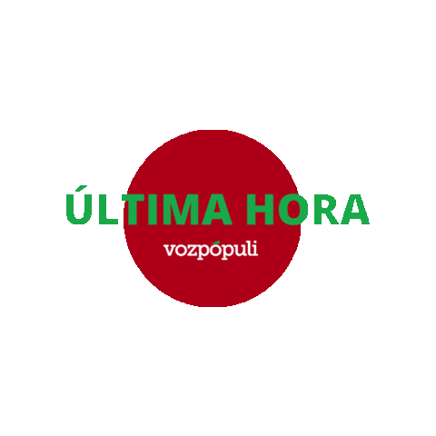 Ultima Hora Sticker by Vozpópuli