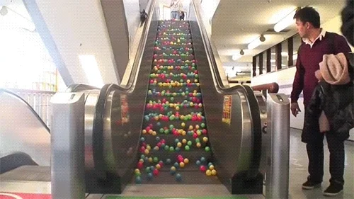escalator perpetual motion GIF