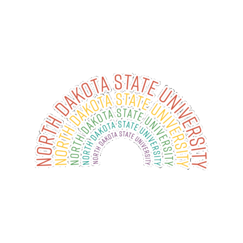 North Dakota Rainbow Sticker by North Dakota State University