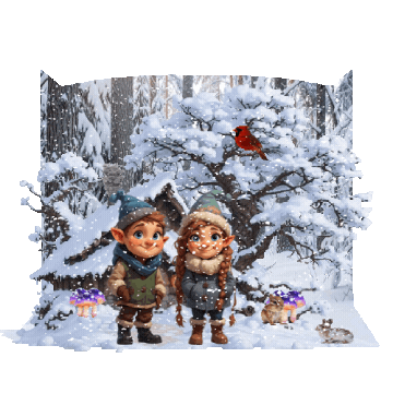 Winter Falling Snow Sticker