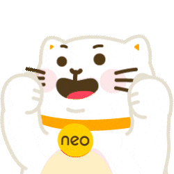 Cat Sip Sticker by Bank Neo Commerce