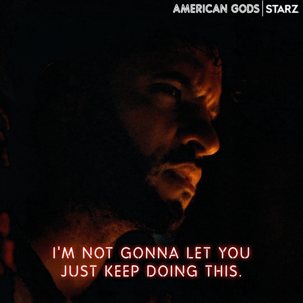 Angry Ricky Whittle GIF by American Gods