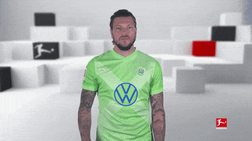 Vfl Wolfsburg Reaction GIF by Bundesliga