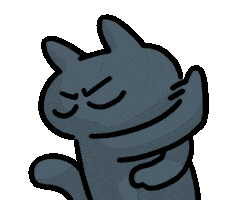 貓 愛心 Sticker