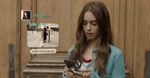 Lily Collins Netflix GIF by Mashable