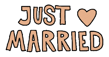 Happy Just Married Sticker by zuggamasta