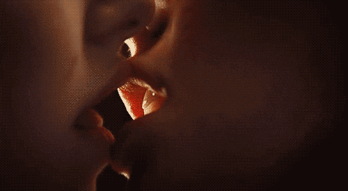 boy and girl kissing tumblr gif