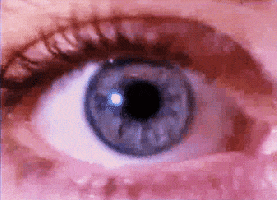 blue eye glitch GIF