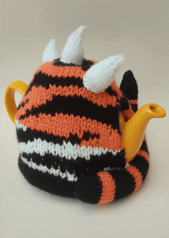 Tea Time Tiger GIF by TeaCosyFolk