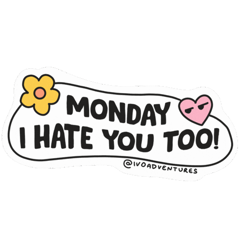 Sad Hate You Sticker by Ivo Adventures