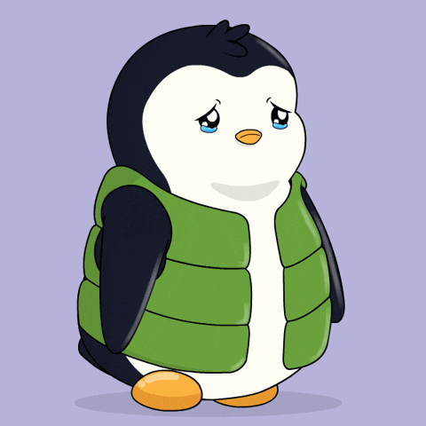 Sad Penguin GIF by Pudgy Penguins by pudgypenguins
