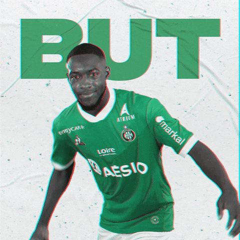 Football Scoring GIF by AS Saint-Étienne