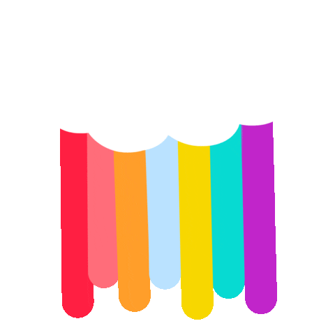 Rainy Day Rainbow Sticker