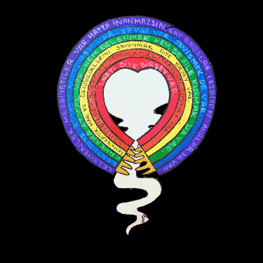 Rainbow Love GIF by A Hidden Bee