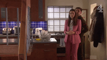 Scared Push GIF by Hollyoaks