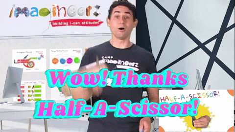 Wow Thanks Half-A-Scissor GIF - Find & Share on GIPHY
