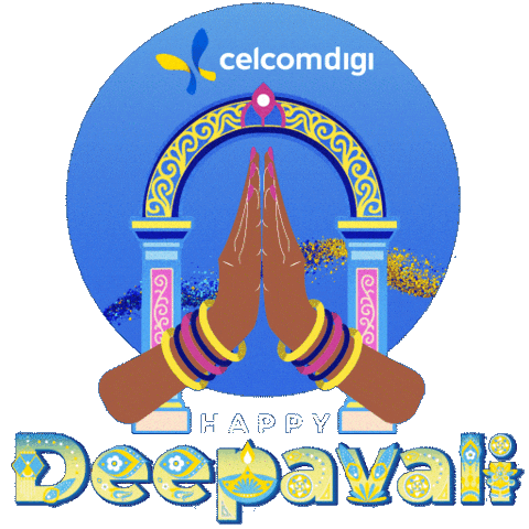 Diwali Saree Sticker by CelcomDigi