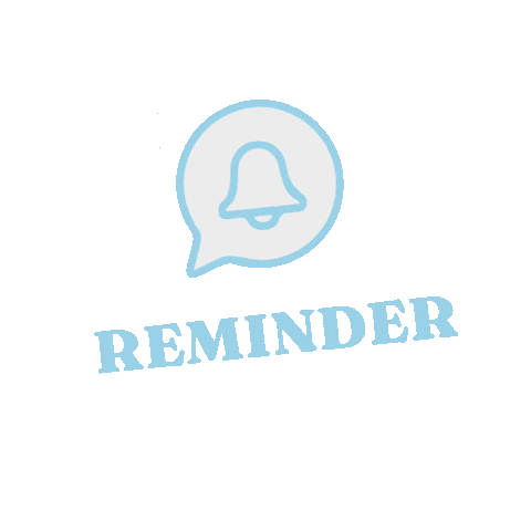 Reminder Dont Forget Sticker by Dharmacreativ