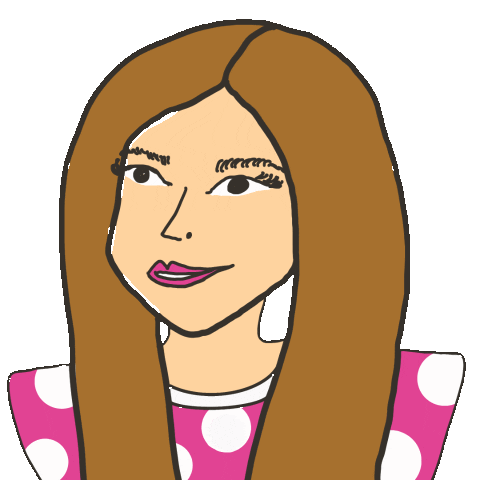 Truecolorsnyc Gal Art Color Illustration Kawaii Happy Sticker