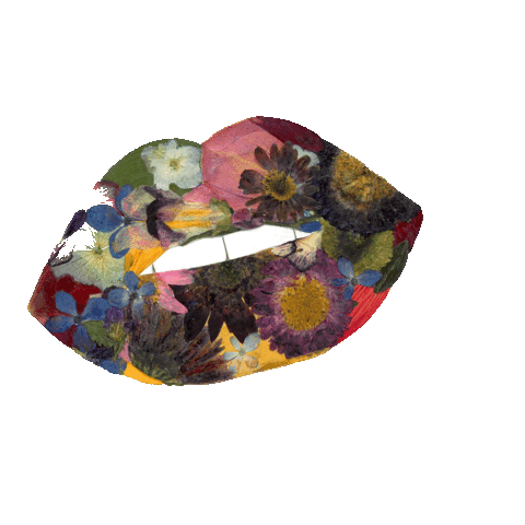 Flowers Lips Sticker