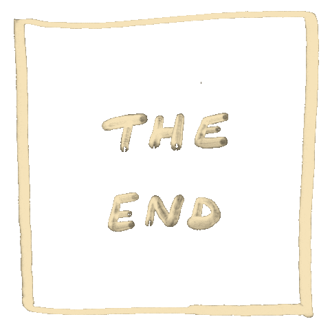 The End Text Sticker