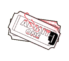 Cinema Ticket Sticker by Ikon London Magazine